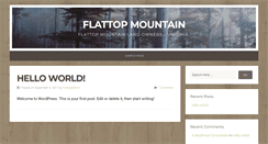 Desktop Screenshot of flattop.org